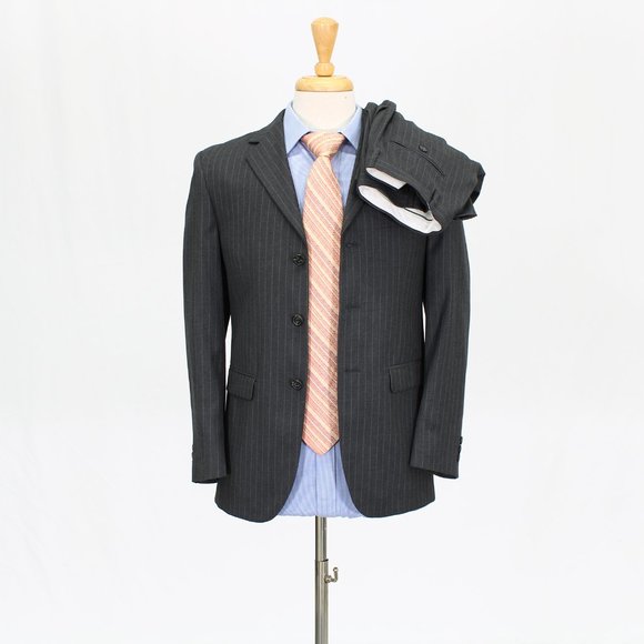 Michael Kors Youth 18R (36S Mens) 28x27 Gray Check Three Button Full Sui… - Picture 1 of 15